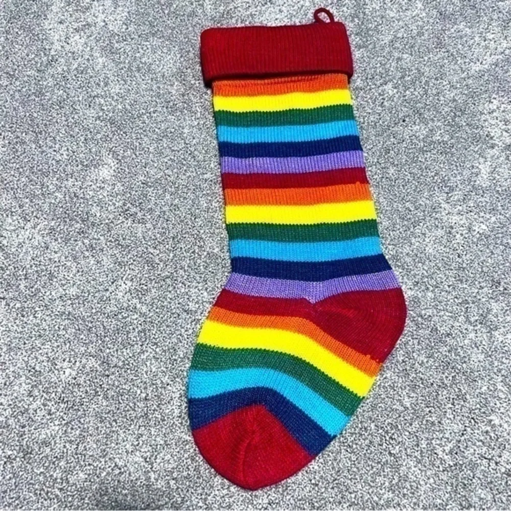 💚🌈 Rainbow Christmas stocking